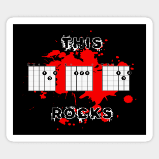 THIS DAD ROCKS-guitar chord Sticker